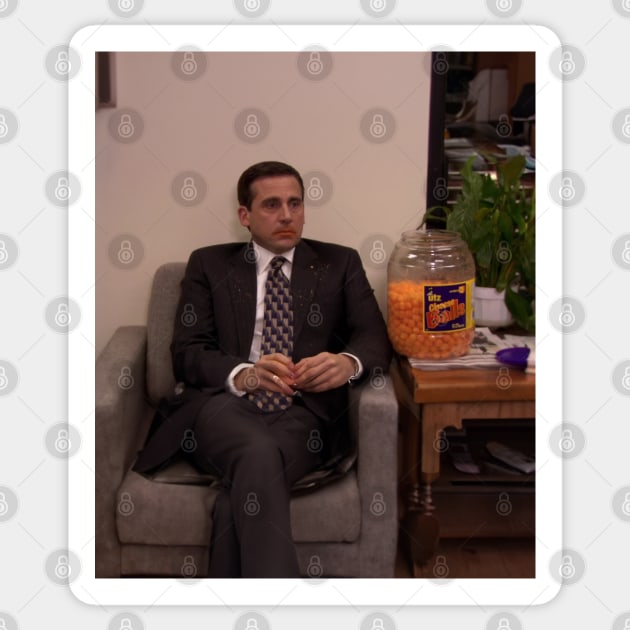 Michael Scott exudes sex Sticker by Rafael Pando